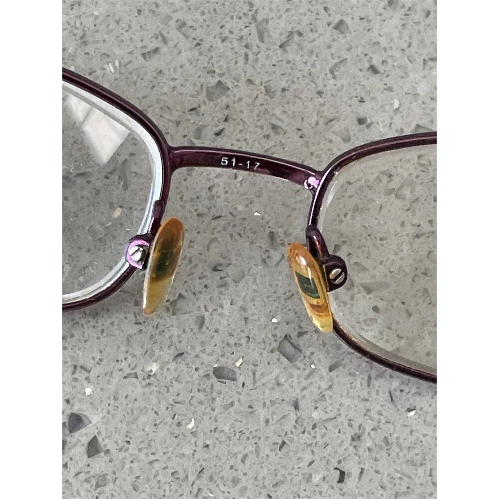 Eyeglasses Metal Purple WM5005 VI 51-17-140 FRAMES ONLY Eyewear full rim